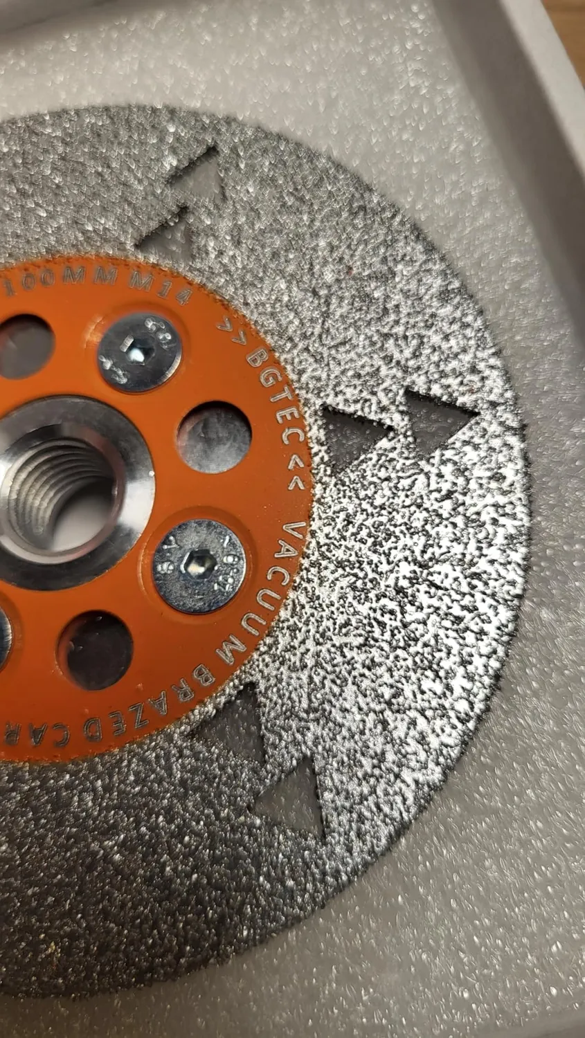 BGTEC lama legno 125 mm M14 doppio lato carburo