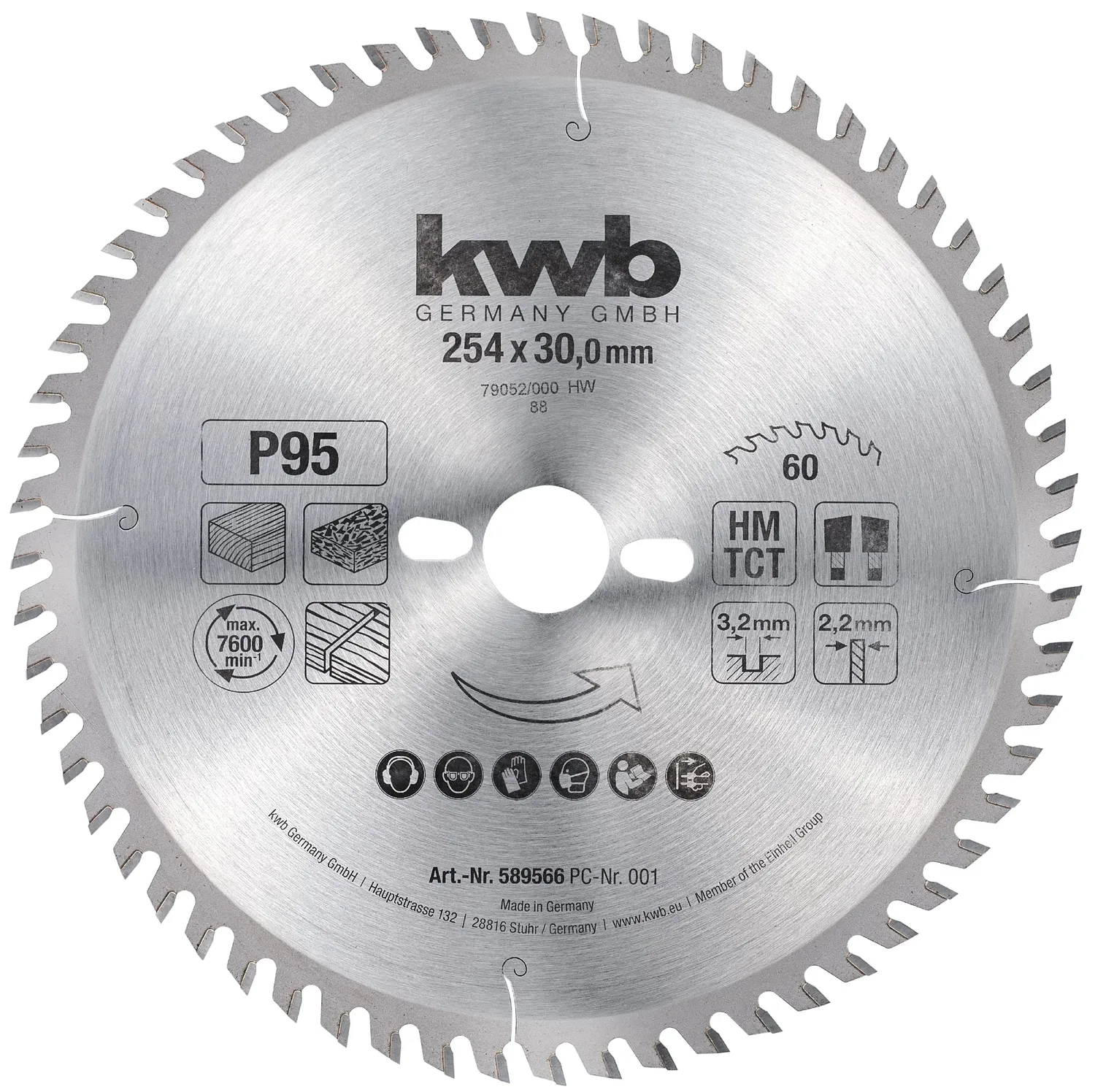 KWB Expert lama circolare 210x30 mm legno taglio rapido