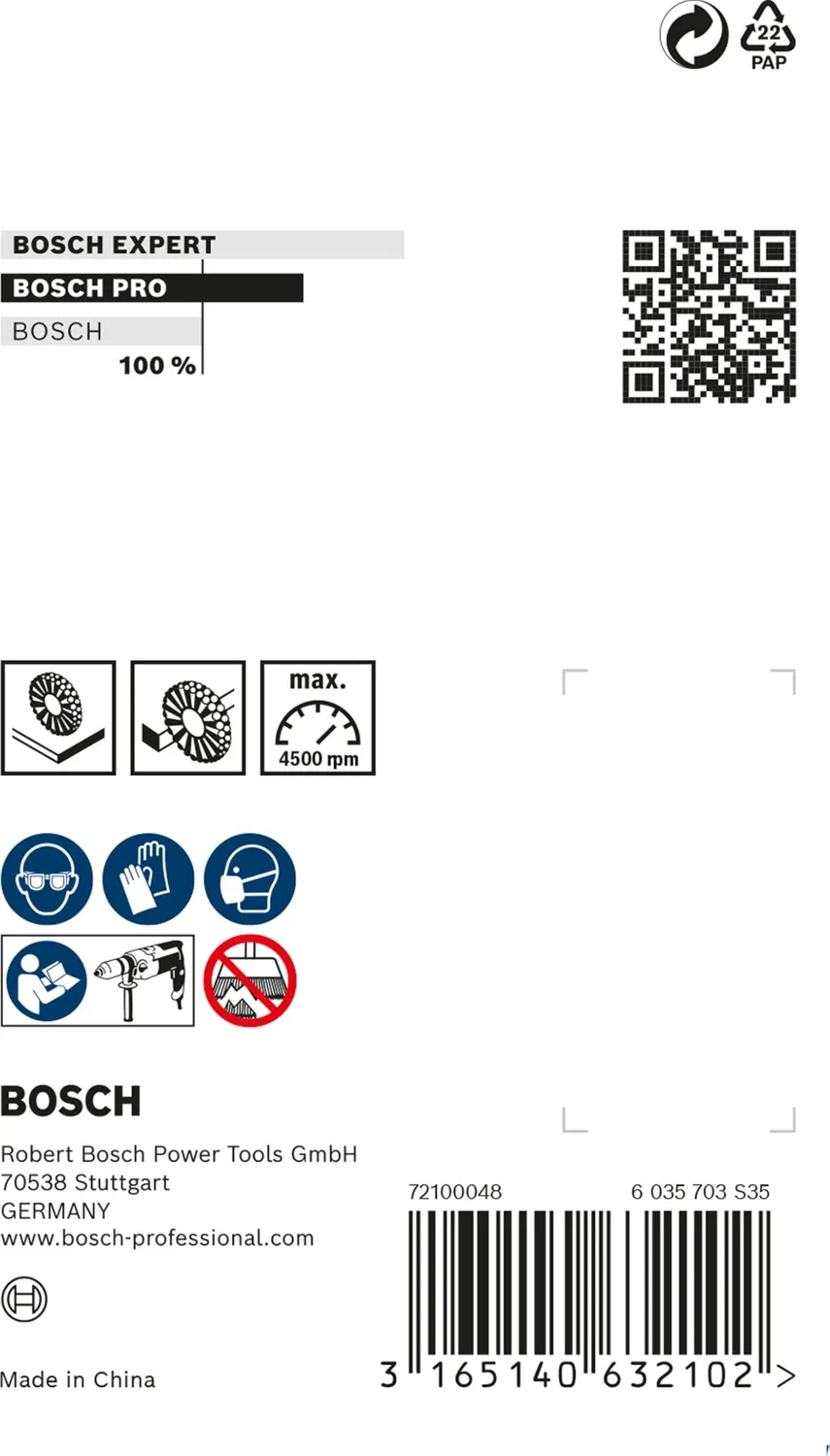 Bosch Expert PRO spazzola a disco metallo filo ottonato