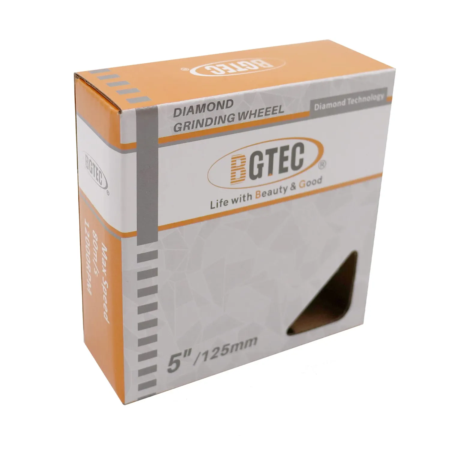 BGTEC mola diamantata 125 mm doppia tazza cemento pietra