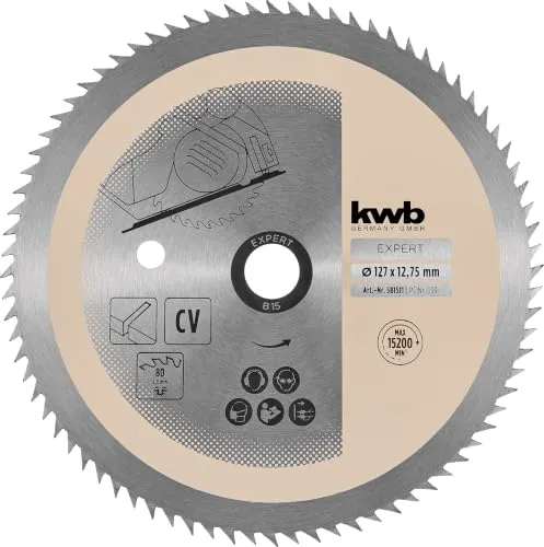 KWB 5815-11 lama circolare mano 127 mm 80 denti CV