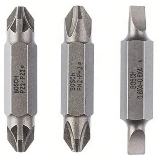 Bosch inserti avvitamento S0.6 PH2 PZ2 3 pezzi Pick Click
