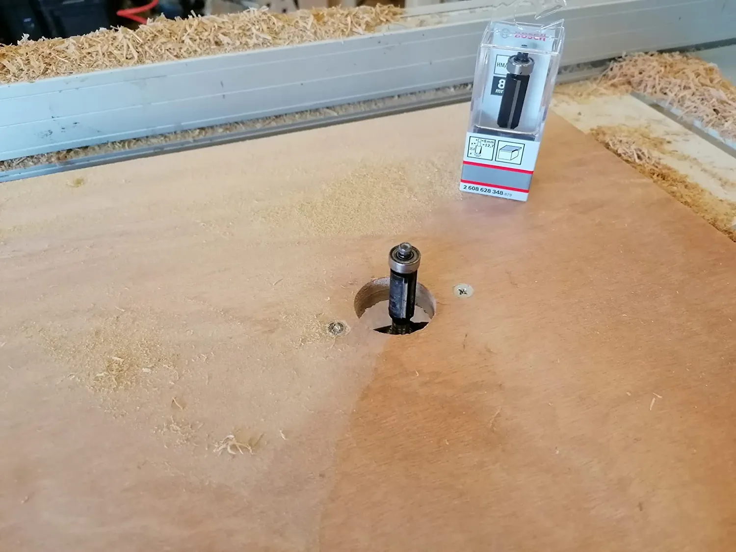 Bosch 2608628348 fresa per rifilare legno metallo duro