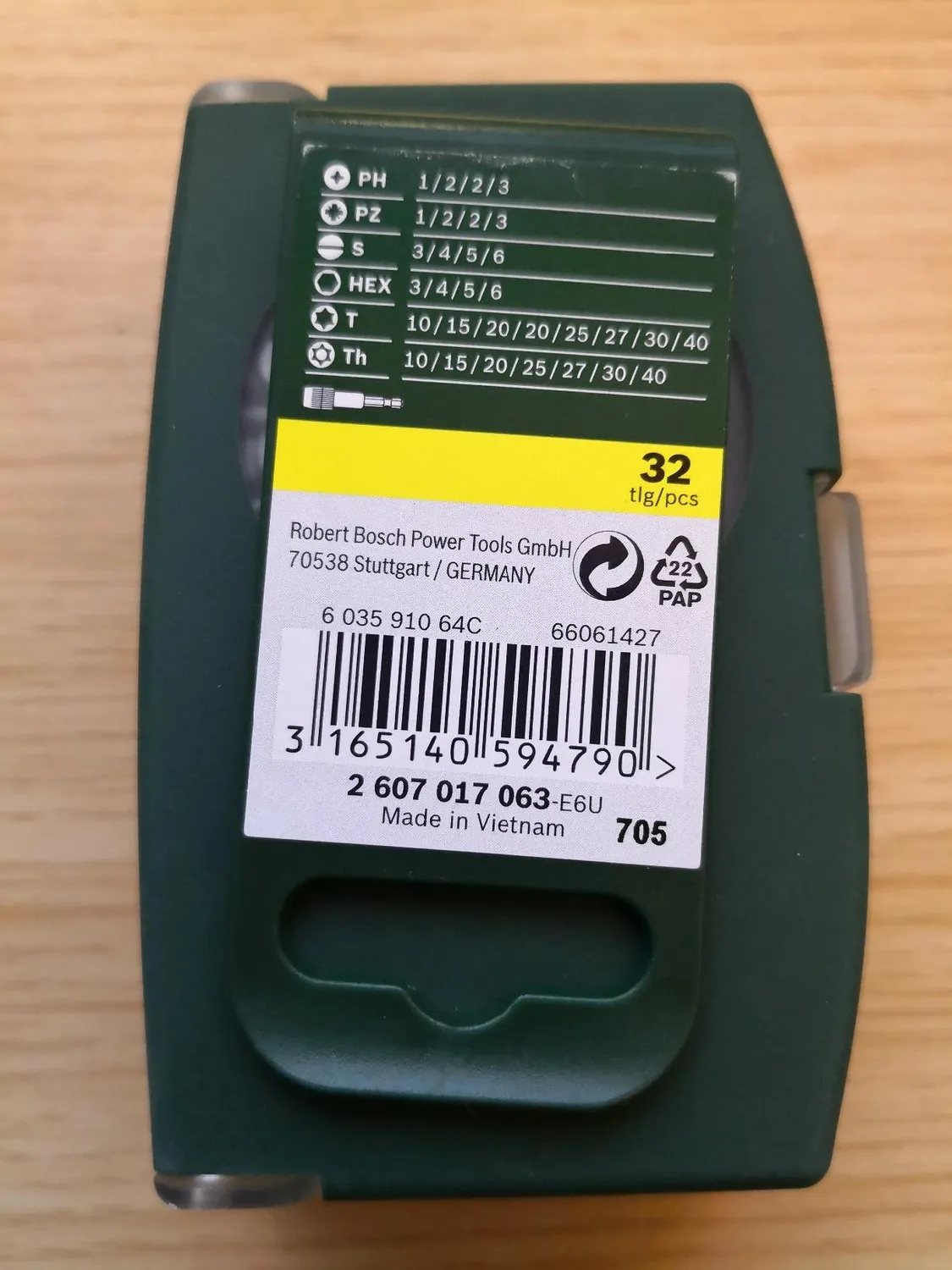 Bosch Rainbow Set 32 inserti avvitamento con portainserti
