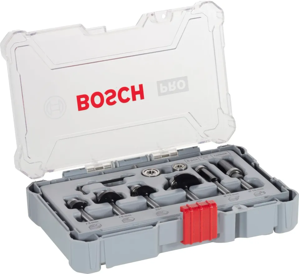 Bosch Expert set frese per legno codolo 6 mm 6 pz