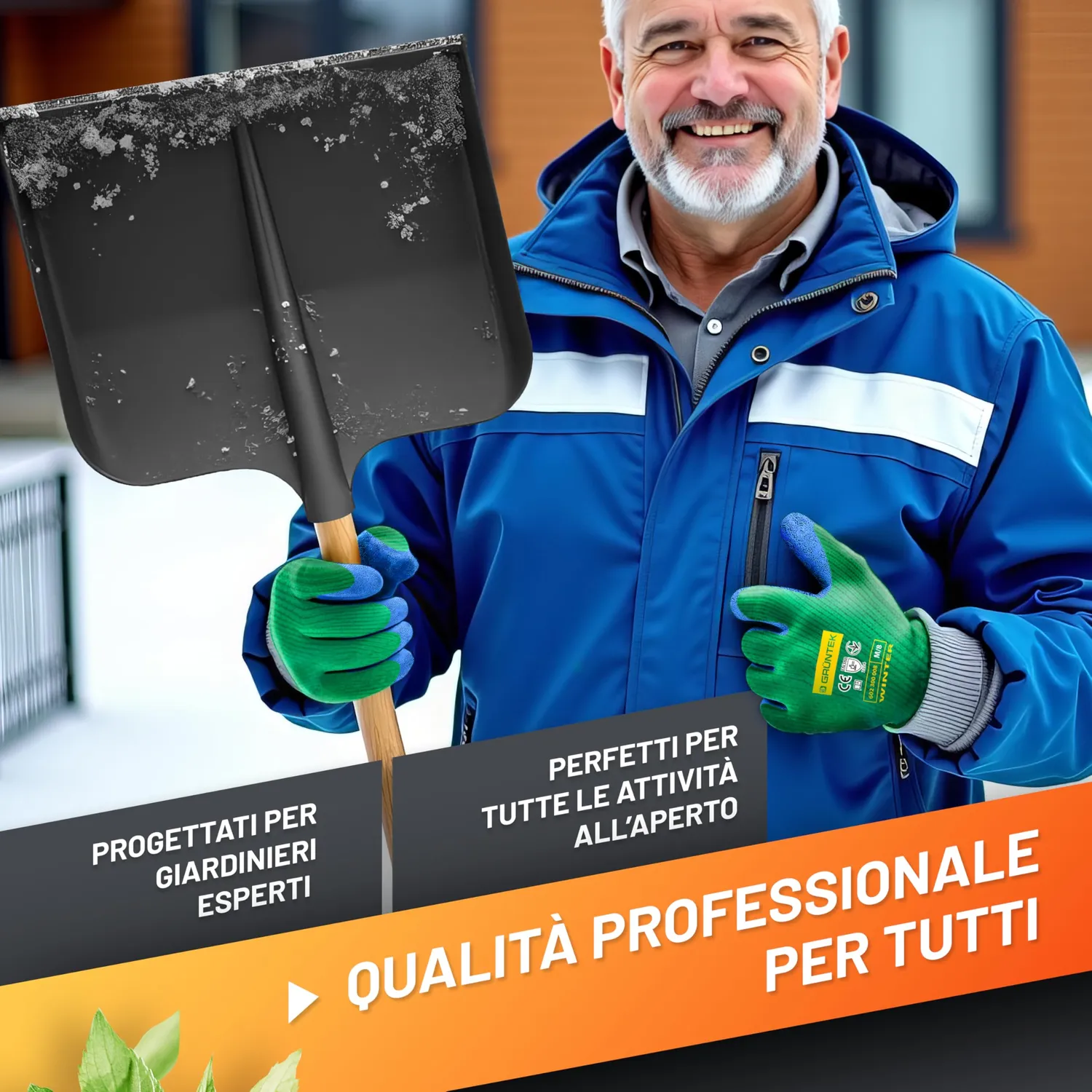 Grüntek Guanti Lavoro Invernali L/9 Lattice 4 Paia