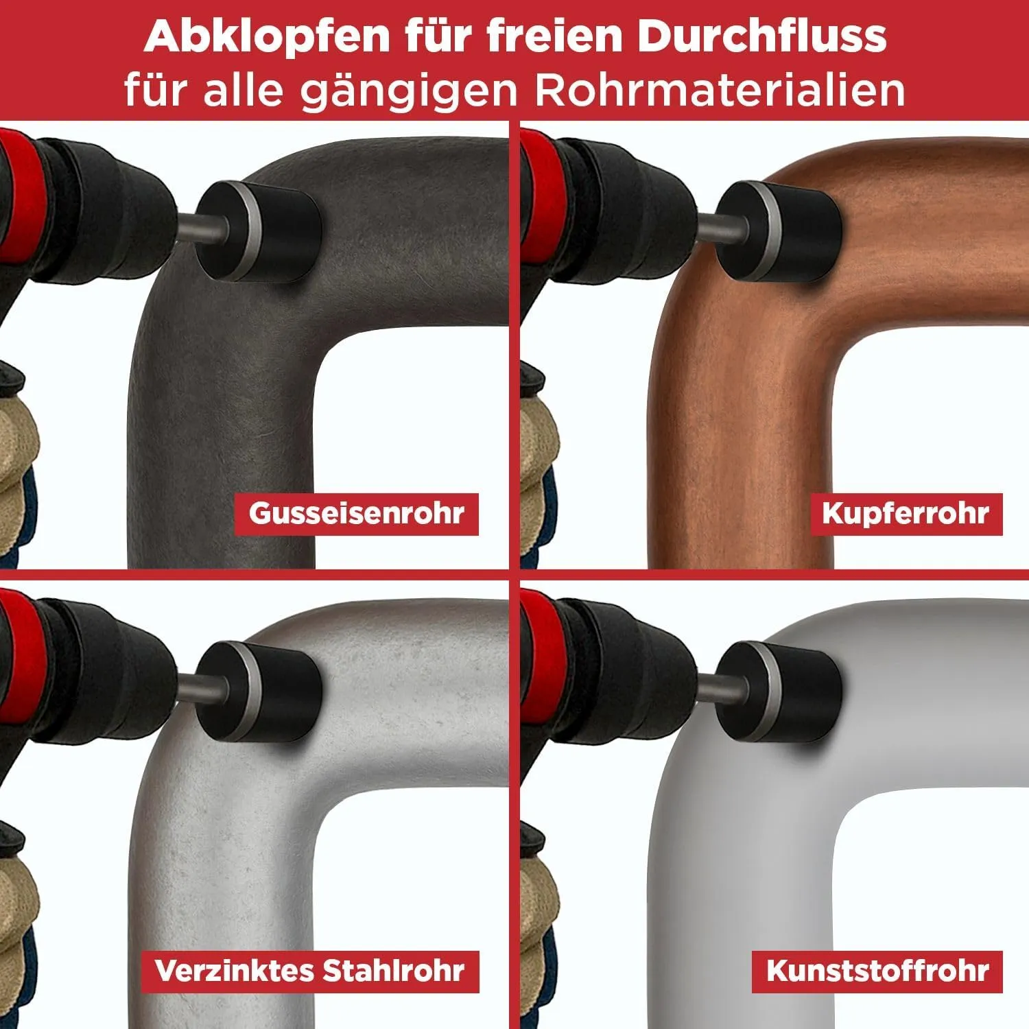 Schwabenbach adattatore martello gomma 35 mm SDS