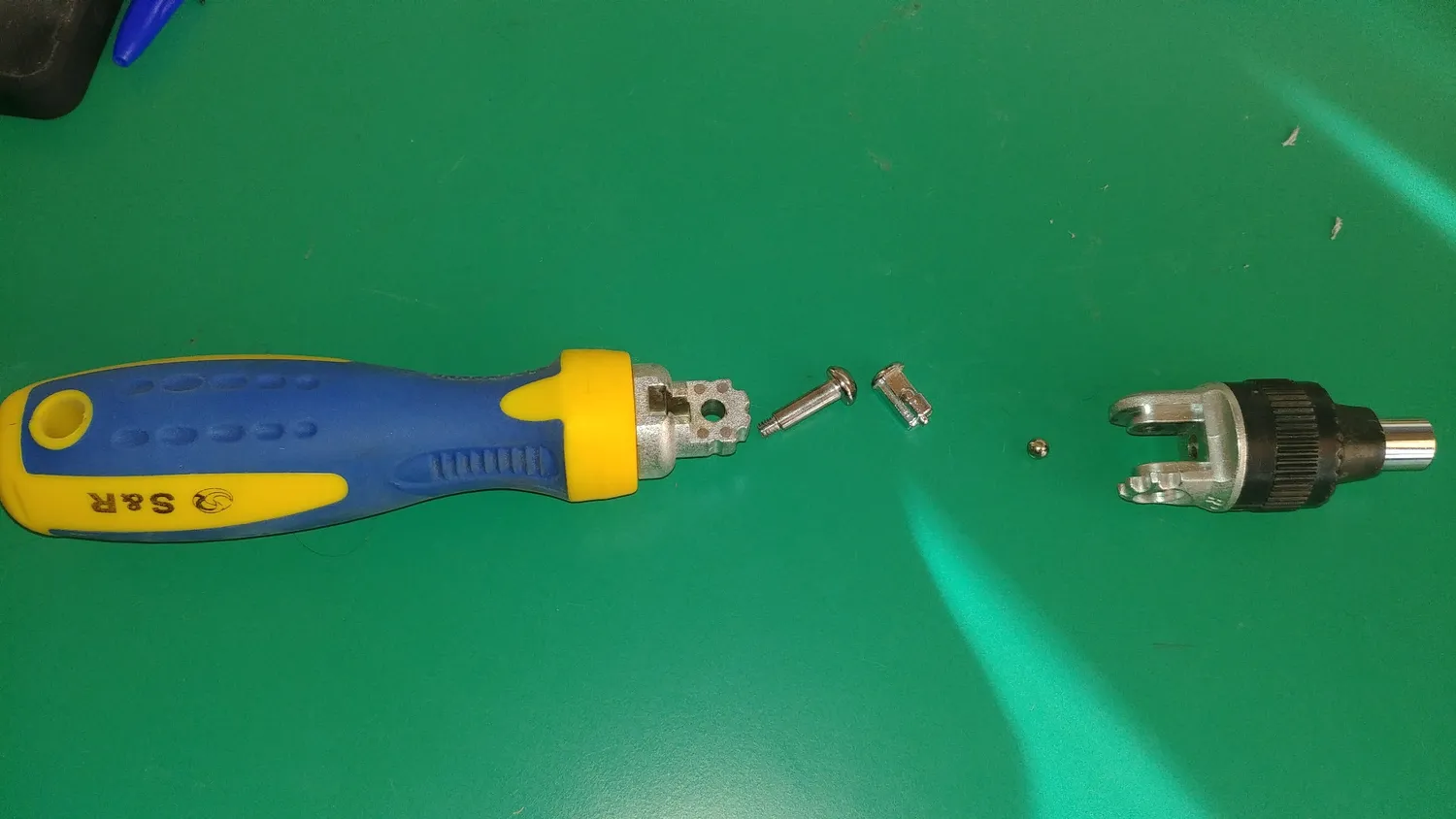 S&R Giravite cacciavite porta inserti 1/4" angolabile a cricchetto