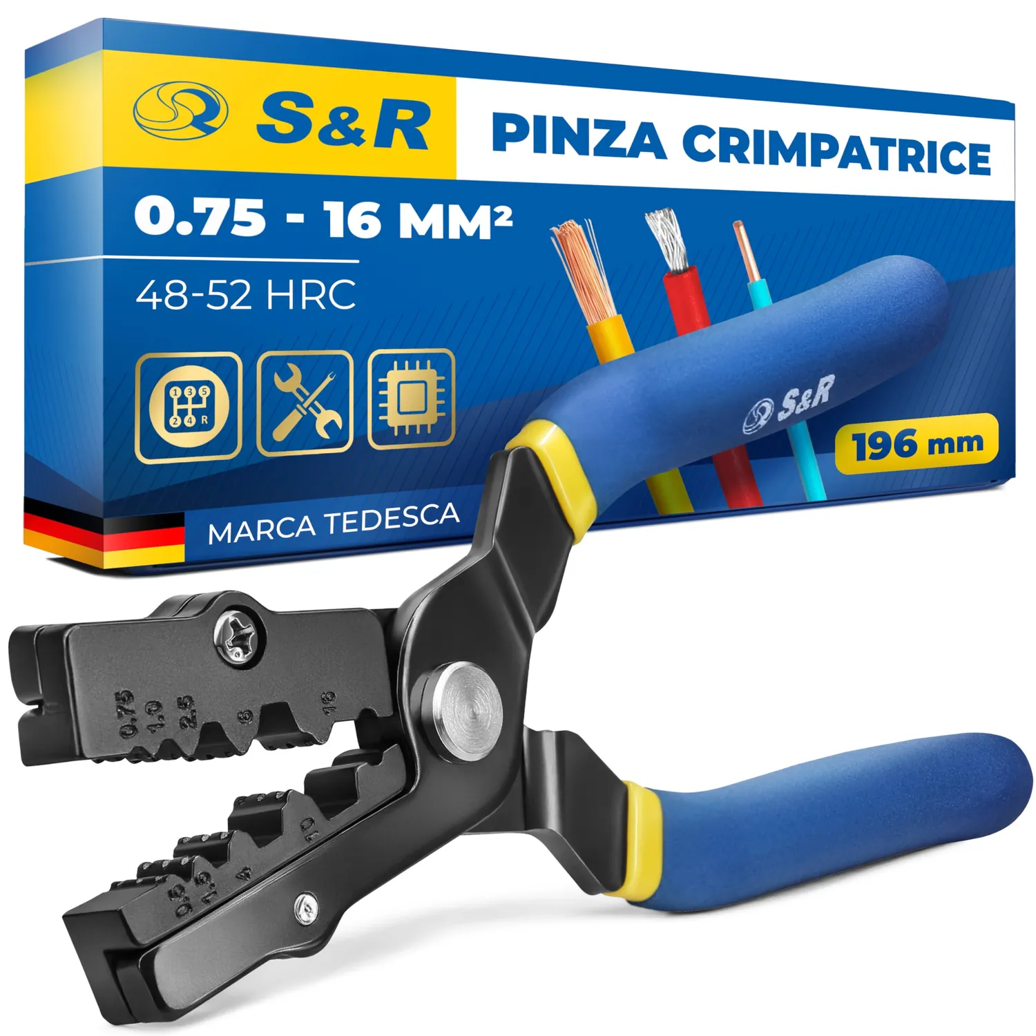 S&R Spelacavi Manuale Pinza spelafili coassiale