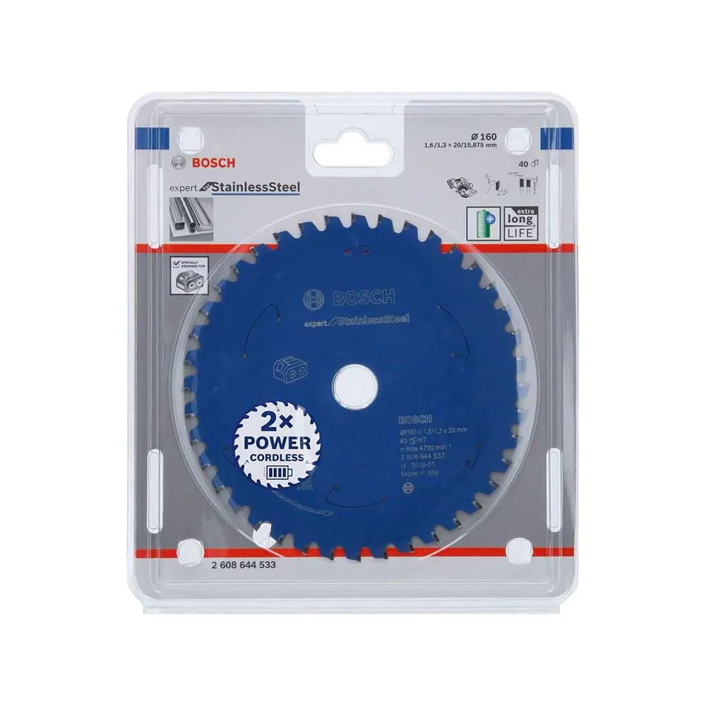 Bosch Expert for Stainless Steel lama circolare 160 mm inox