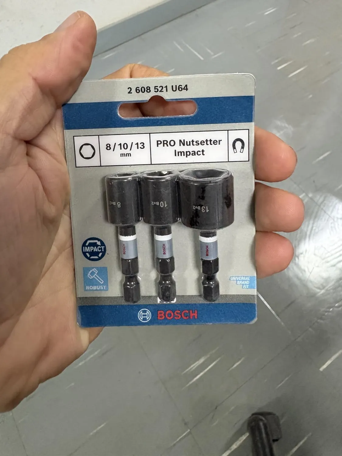 Bosch Expert PRO Impact bussola 8-10-13 mm 3 pezzi