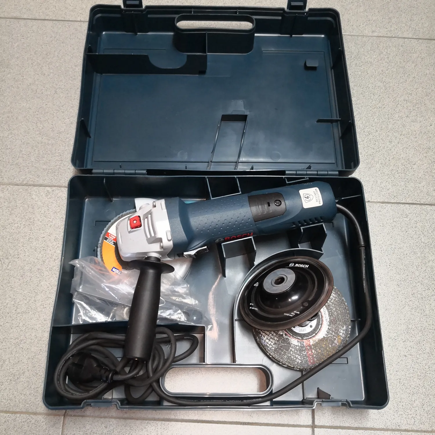 Bosch 2605438404 valigetta GWS 115-125 mm in plastica