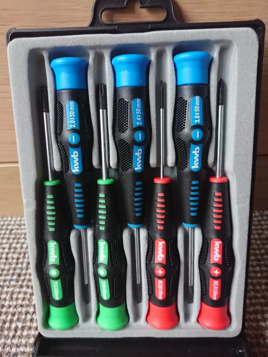 KWB set 7 cacciaviti 146200 taglio croce valigetta