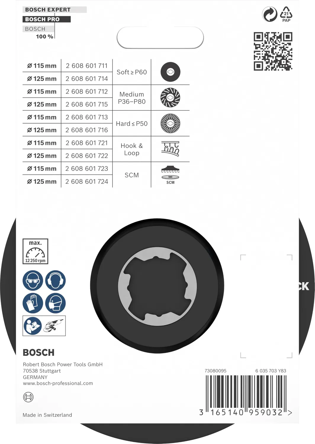 Bosch Expert PRO platorello SCM X-LOCK 125 mm
