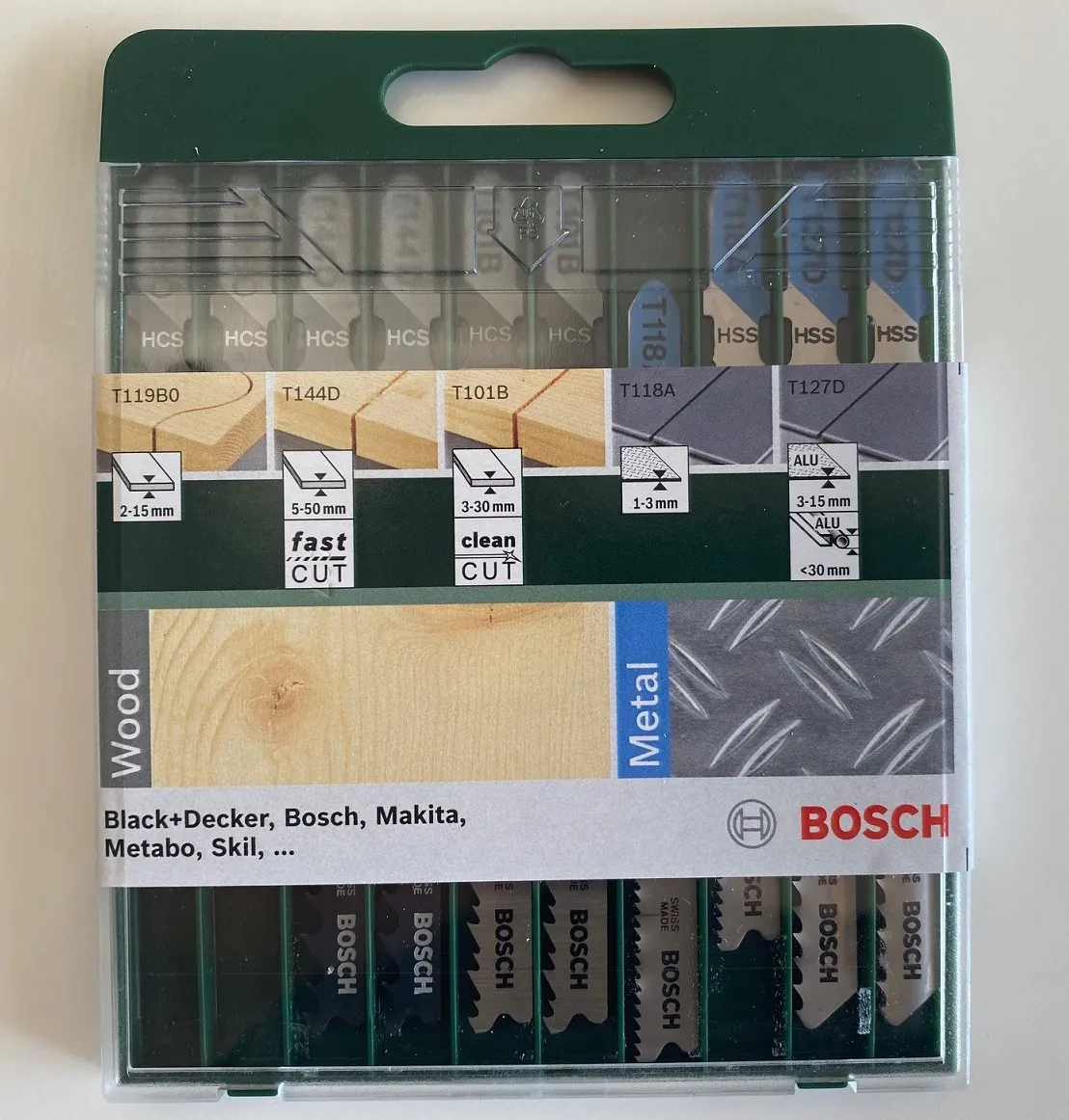 Bosch Expert lame seghetto Wood and Metal 10 pz codolo T