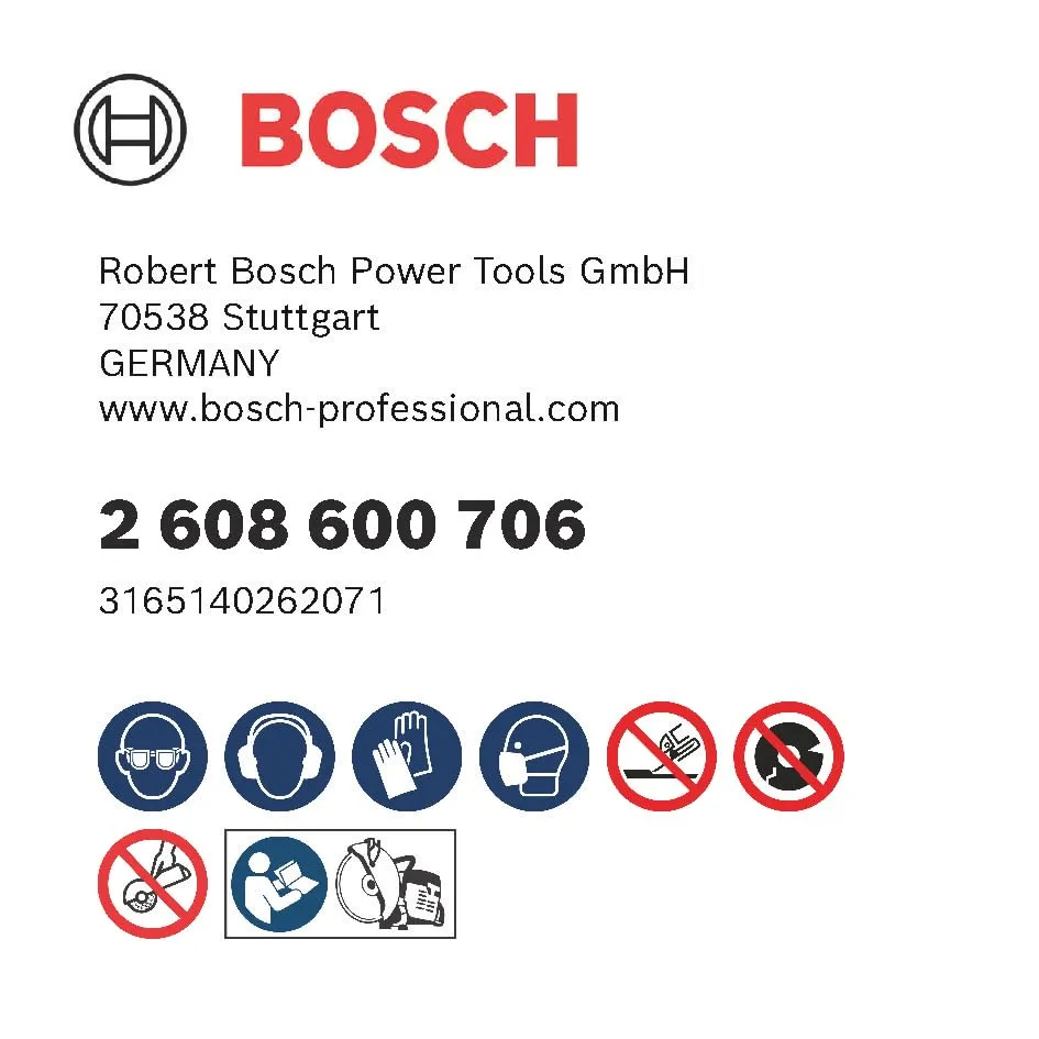 Bosch PRO Metal mola taglio 300 mm foro 20 mm per metallo