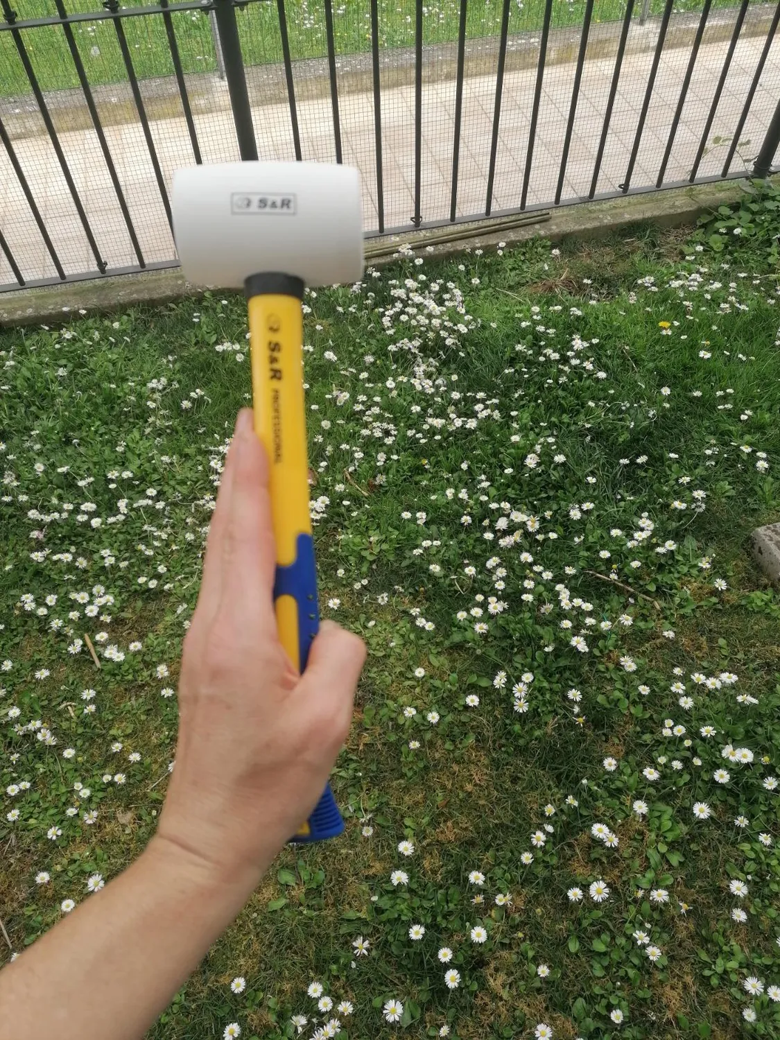 S&R martello gomma bianco 230 g 45 mm antitraccia