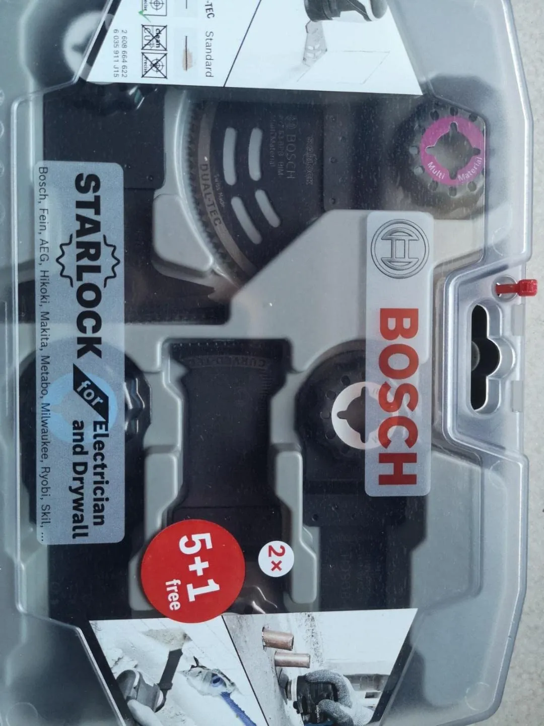 Bosch Expert Starlock set lame multifunzione 6 pz multimateriale