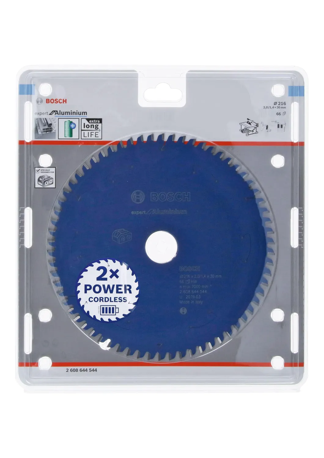 Bosch Expert lama circolare alluminio 216x30 66 denti