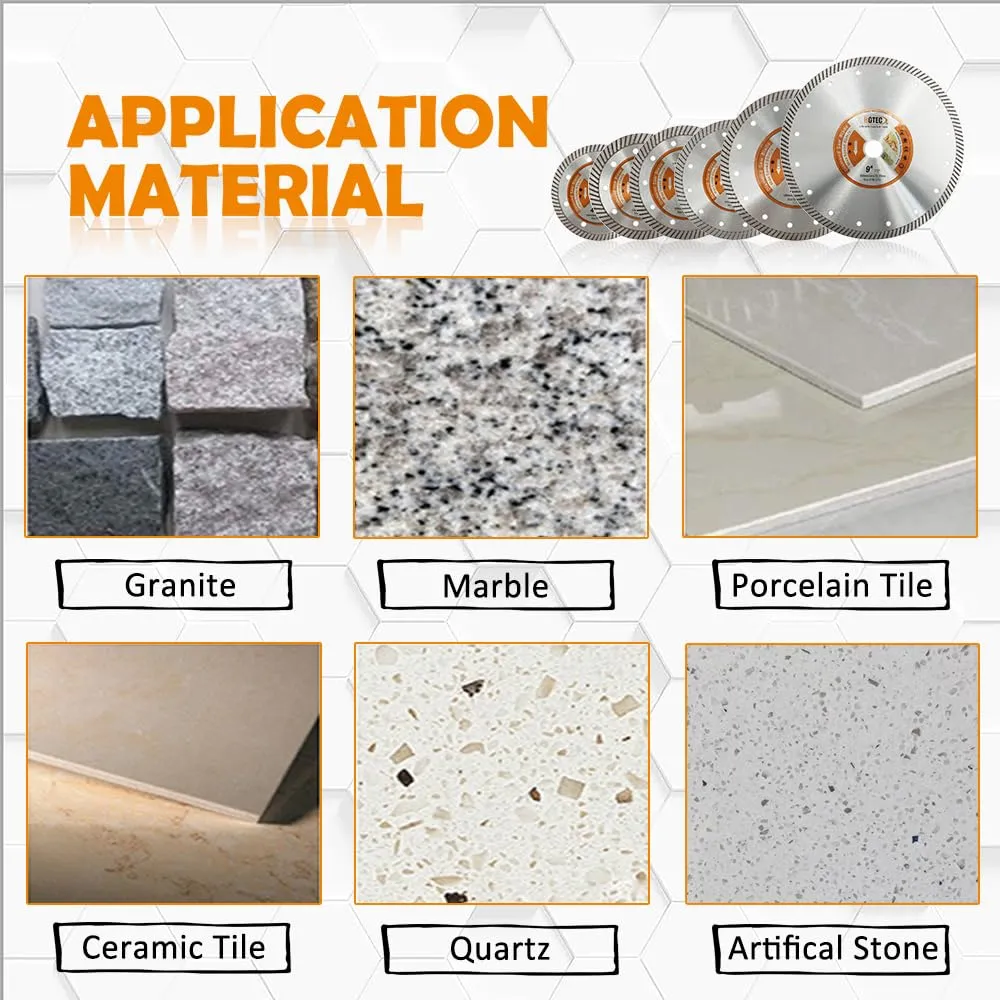 BGTEC disco diamantato turbo 125 mm ceramica granito 1 pezzo