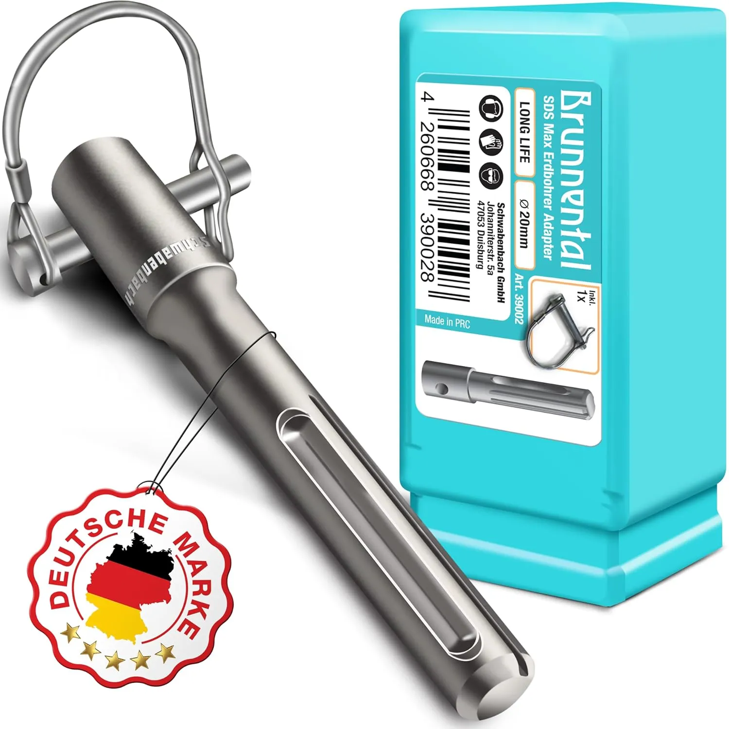 Brunnental SDS-Max adattatore trivella terreno 40-150 mm acciaio