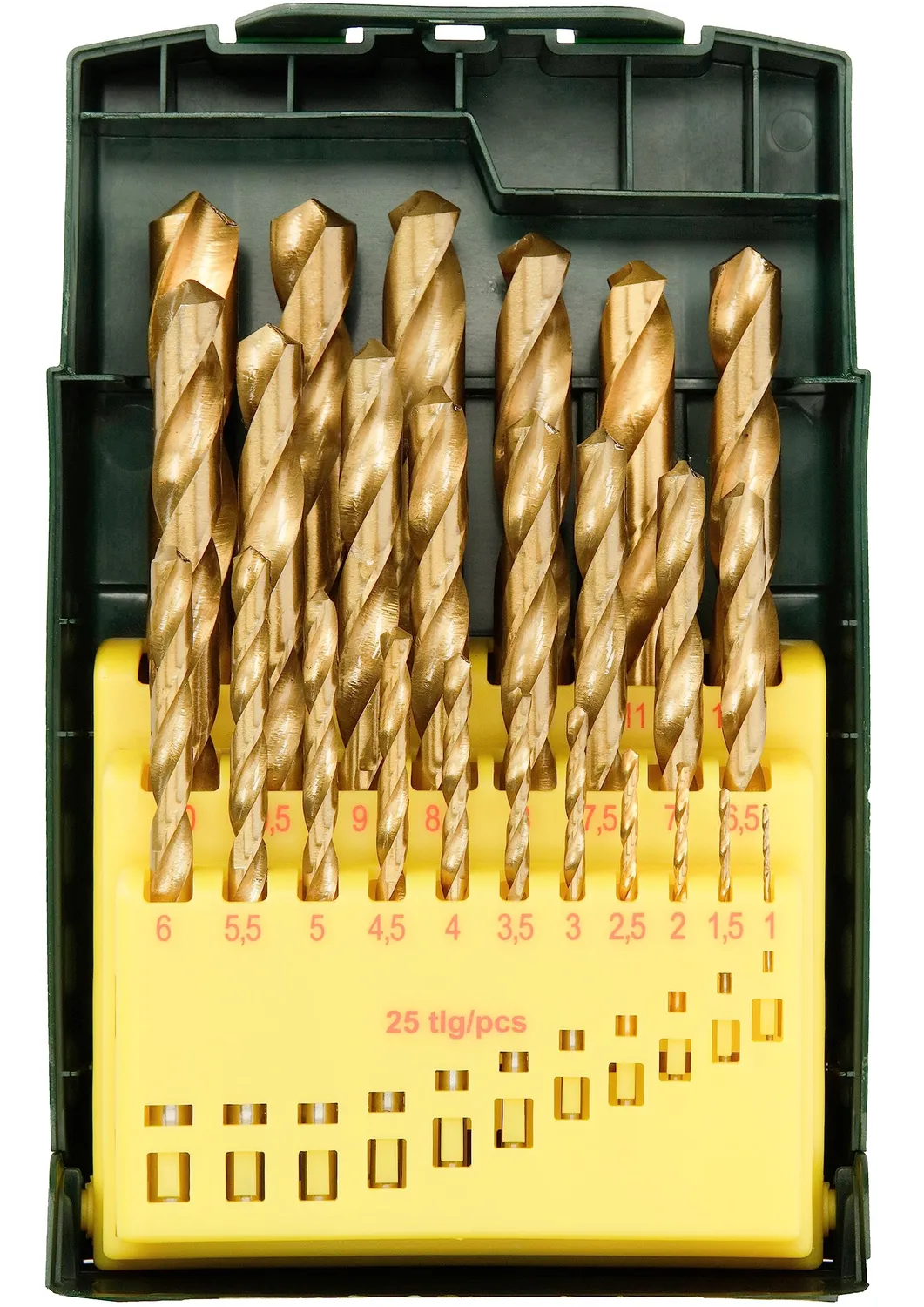 Bosch 2607017154 set 25 punte HSS-TiN metallo 1-13 mm