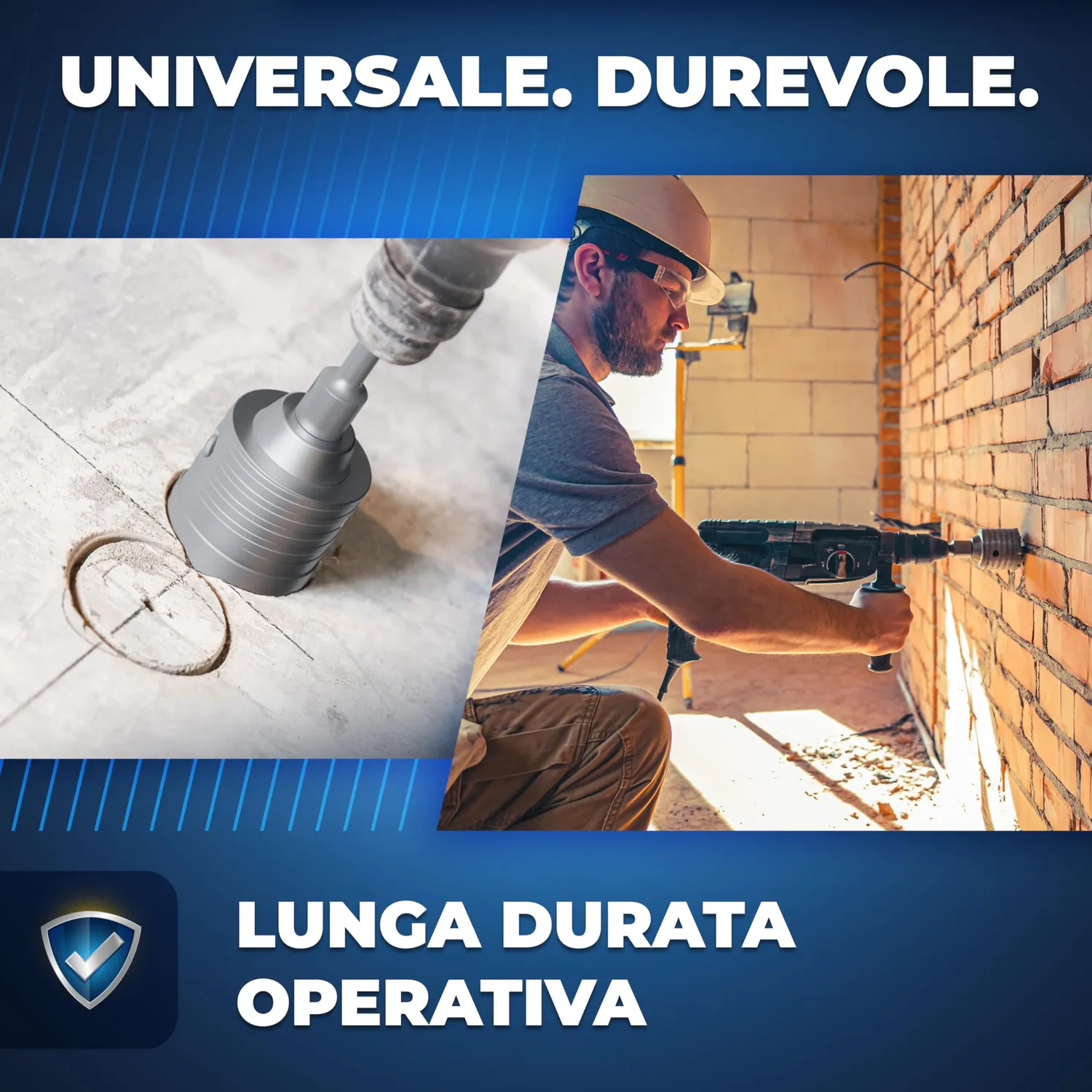 S&R fresa a tazza carotatrice muro 68 mm SDS-Plus grigia