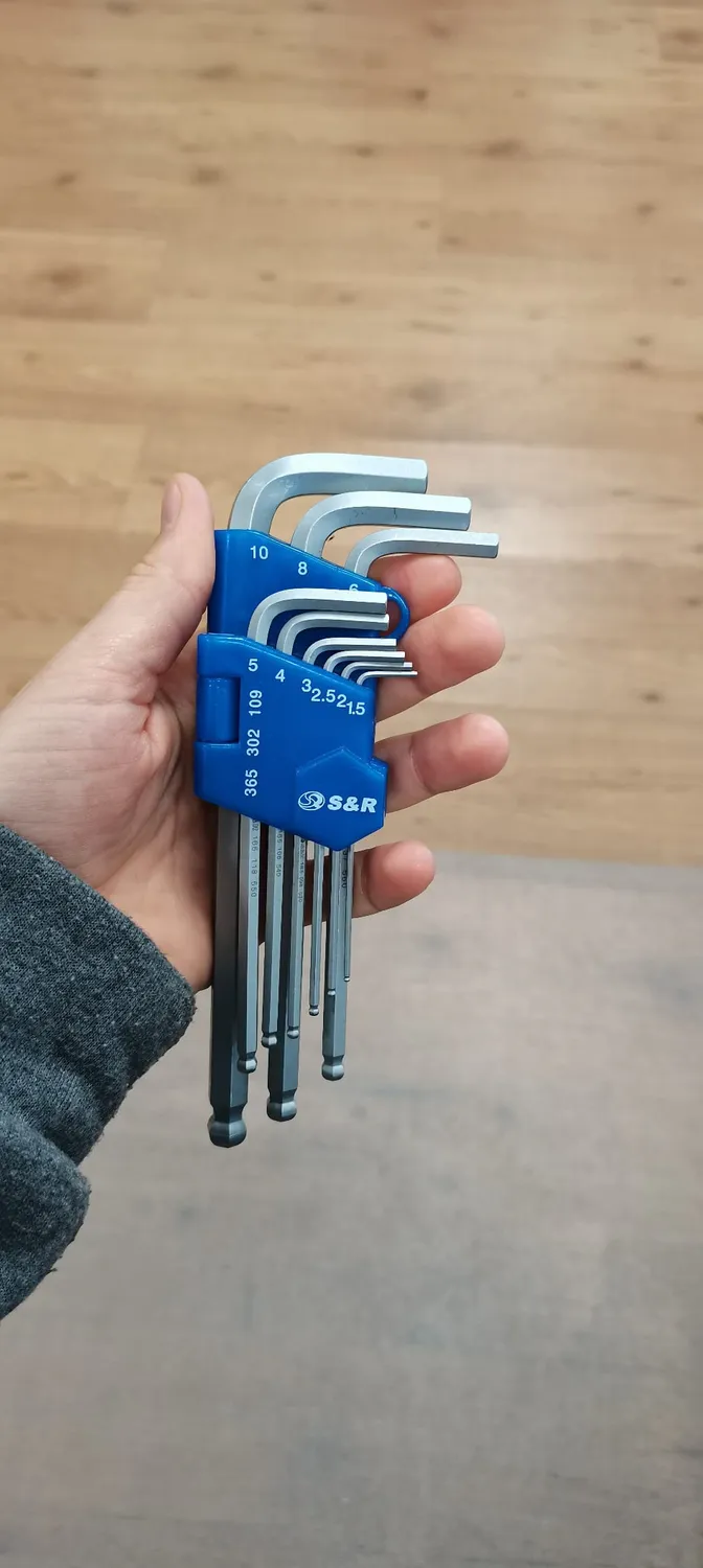 S&R Set Chiavi a Brugola 9 pezzi 1.5-10 mm Sferiche