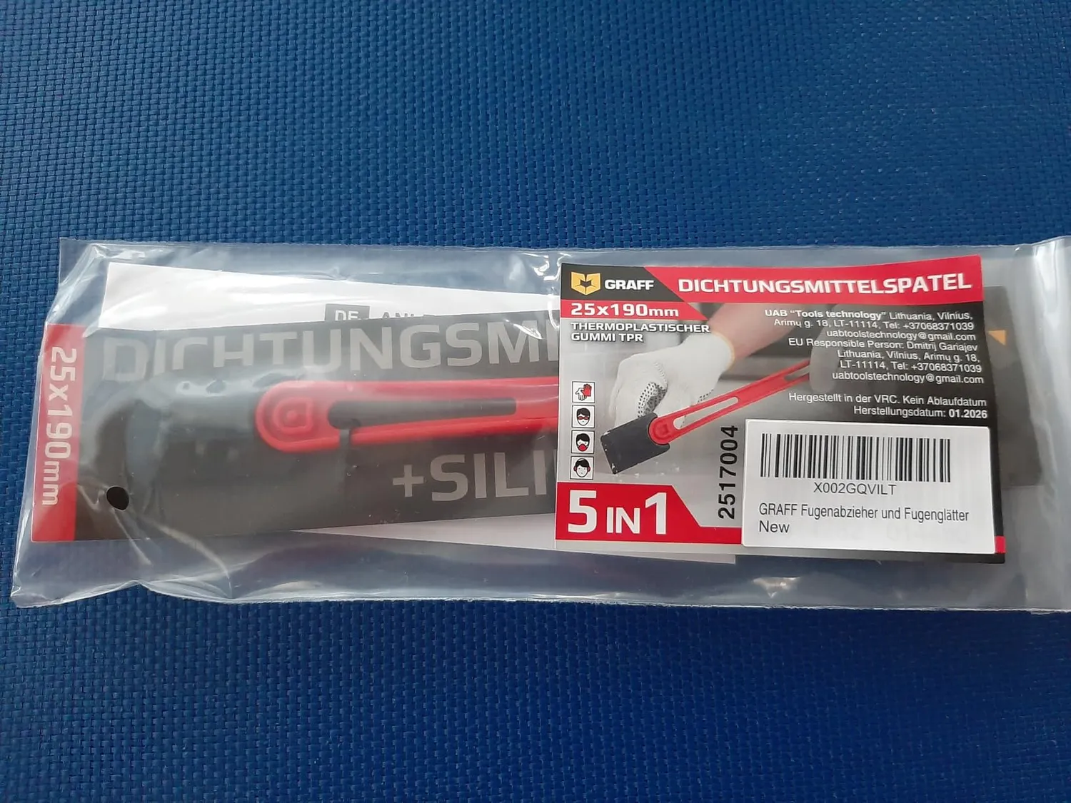 Graff Set Liscia Fughe 5 in 1 Silicone 6-12 mm