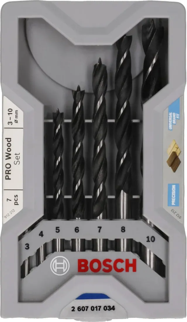 Bosch Expert Mini X-Line 3-10 mm Punte Legno 7 Pezzi