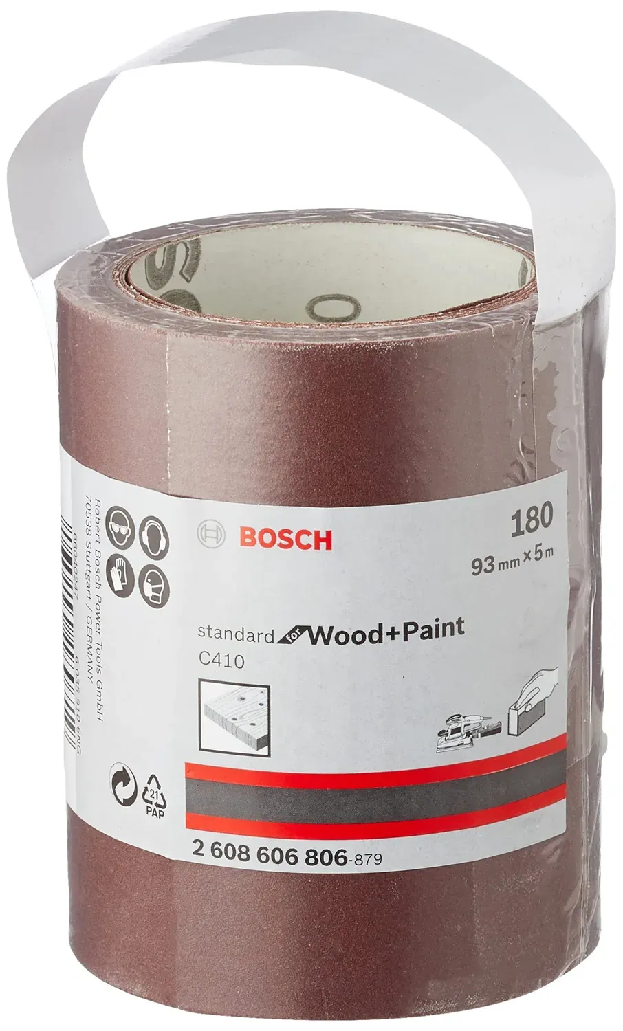 Bosch Expert C410 rotolo abrasivo 93 mm grana 180