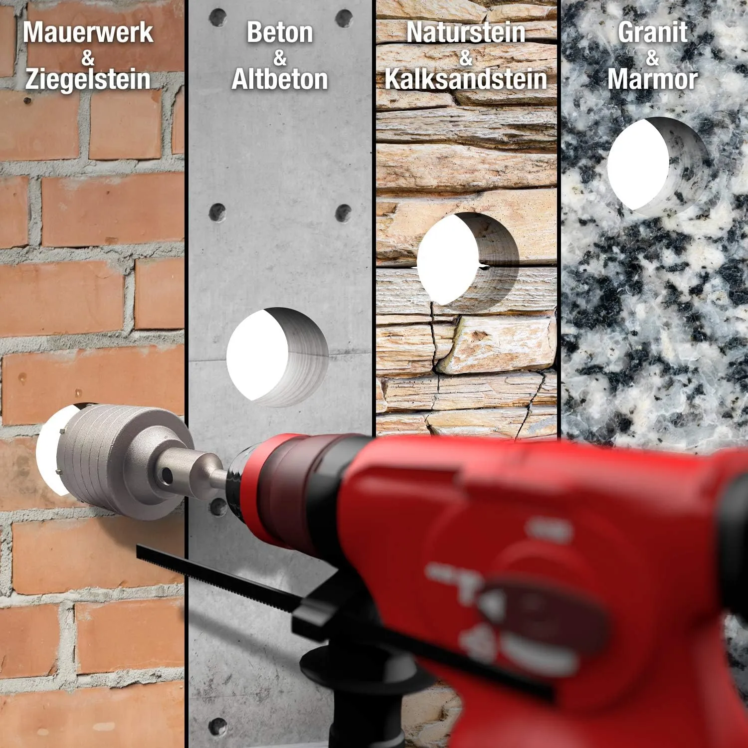 Schwabenbach SDS-Plus Corona 68mm per Scatole Muro