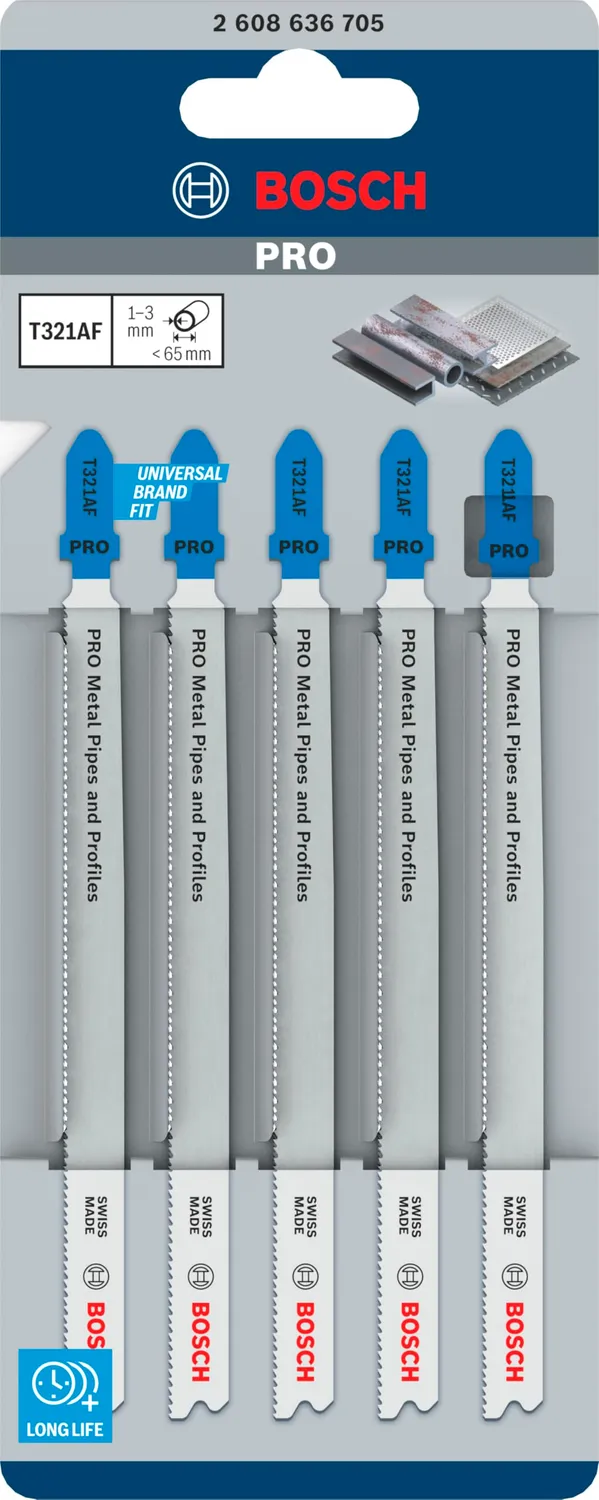 Bosch Expert PRO T321AF lame seghetto alternativo 5 pz metallo