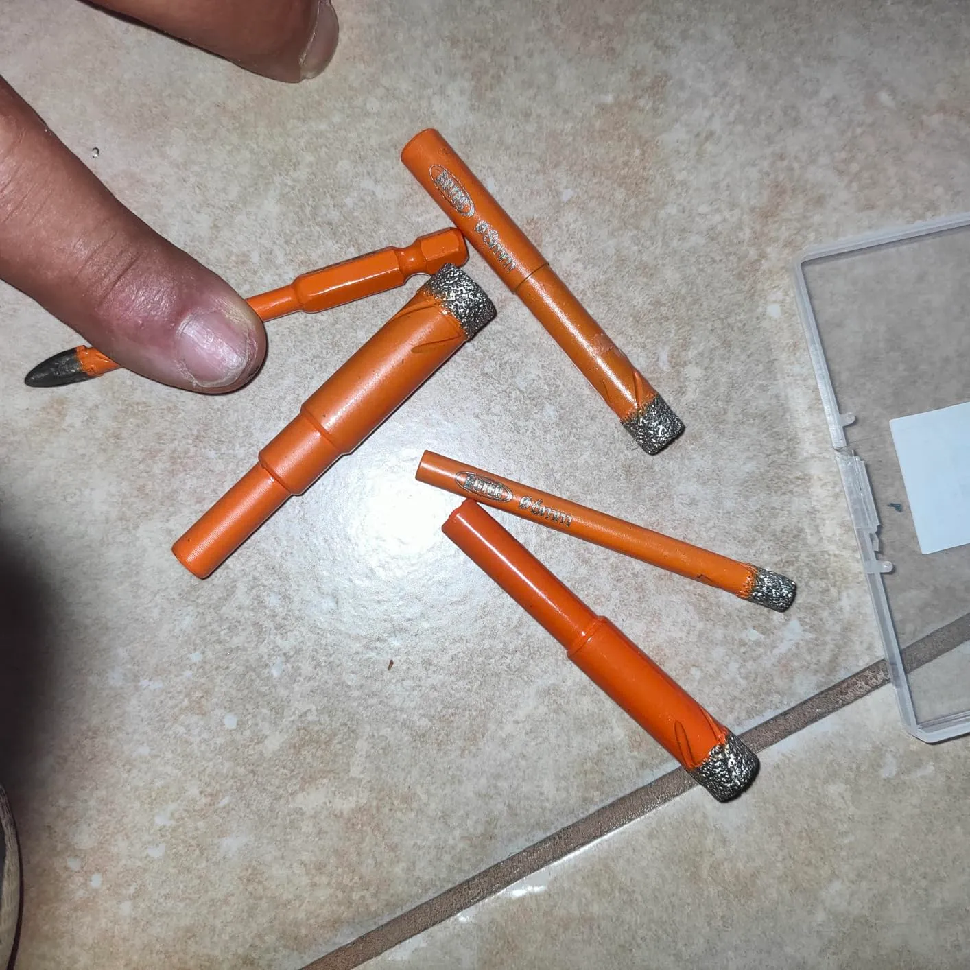 BGTEC set punte diamantate 6-12 mm 5 pezzi con carburo