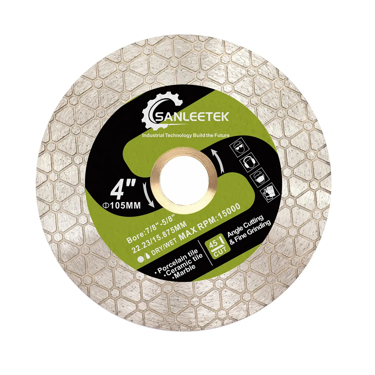 SANLEETEK disco diamantato 125 mm per piastrelle