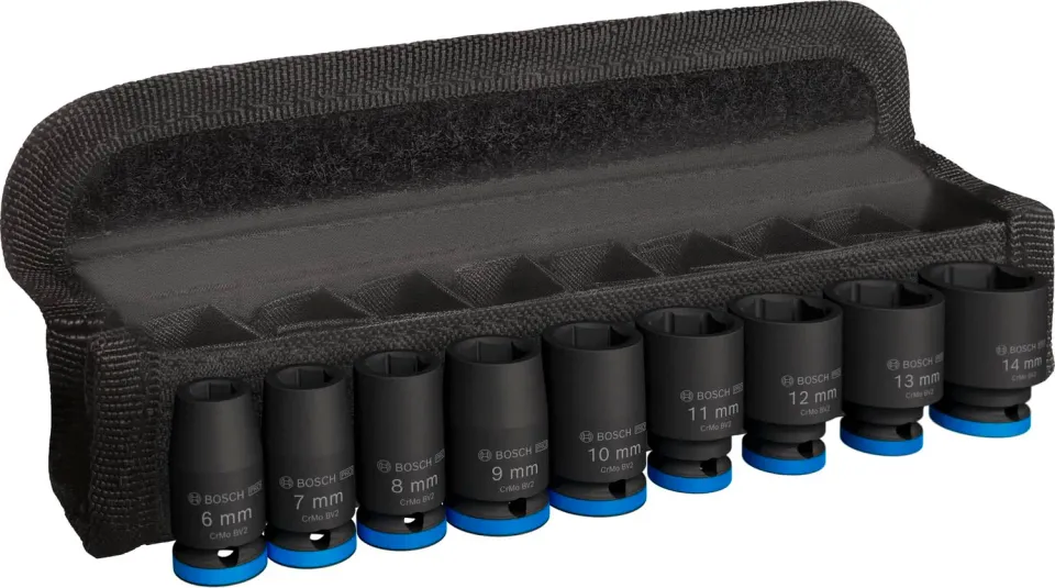 Bosch Expert PRO Impact bussole 1/4" esagonali 9 pz