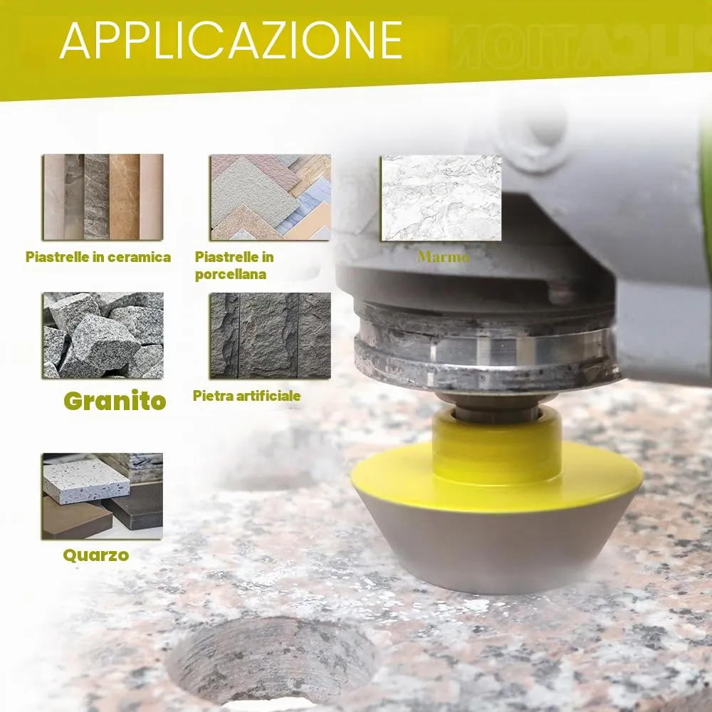 Sanleetek Punta Smusso Diamantata 35mm M14 Gres Marmo