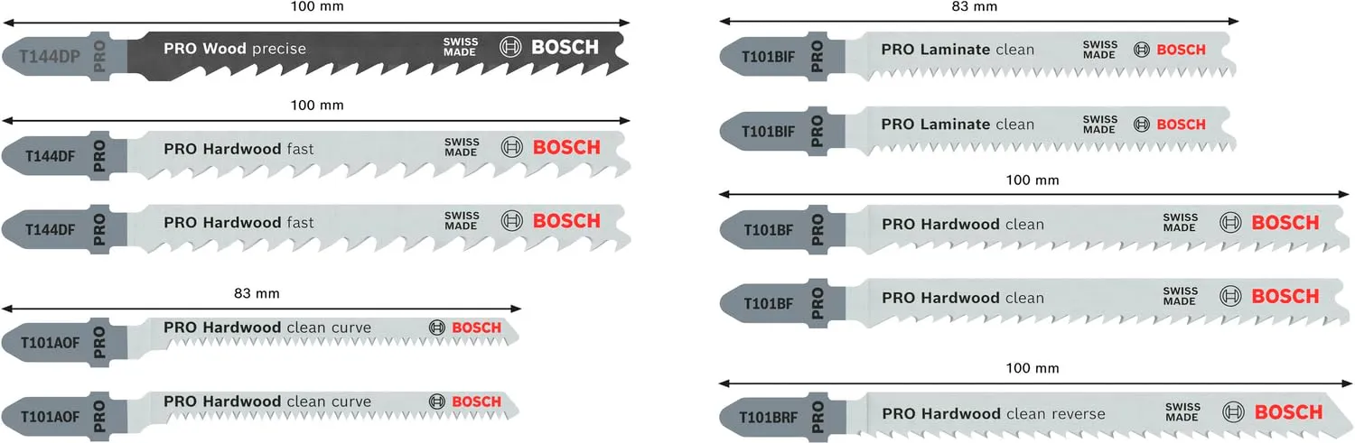 Bosch PRO lame seghetto T 83mm Hardwood Laminate 10pz