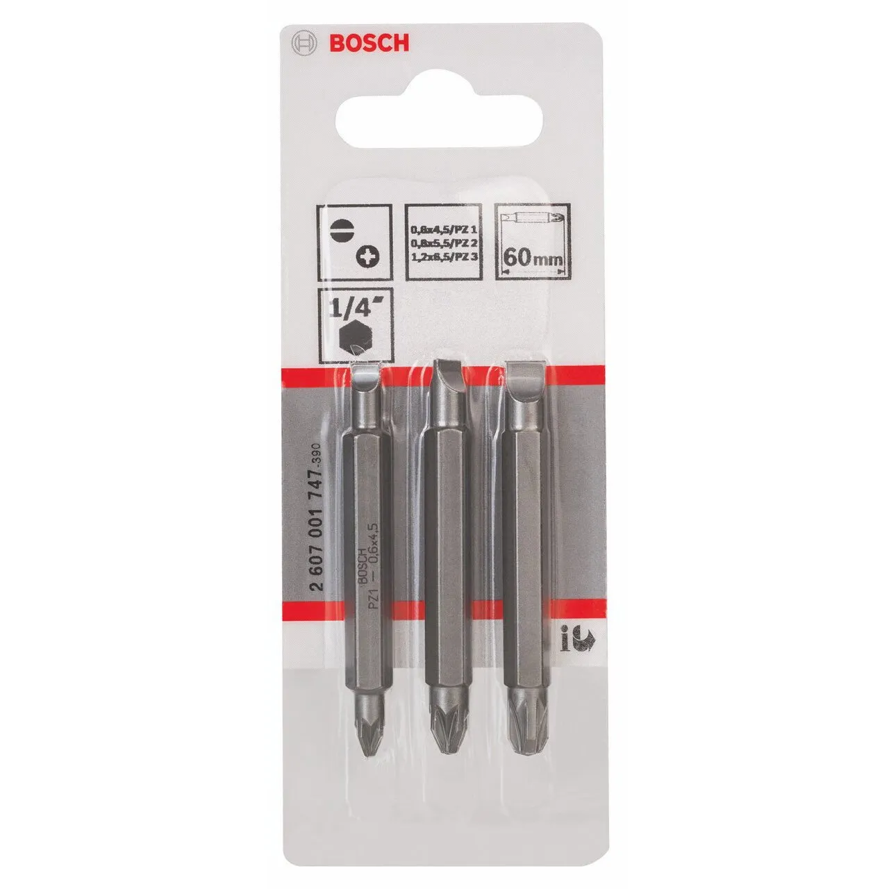 Bosch Expert bit avvitamento 60 mm grey inserti Pz