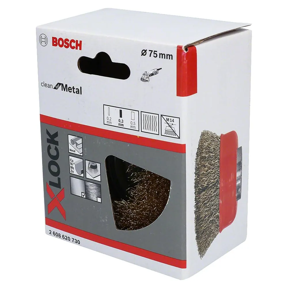 Bosch Expert PRO Metal Clean spazzola a tazza X-Lock 75mm