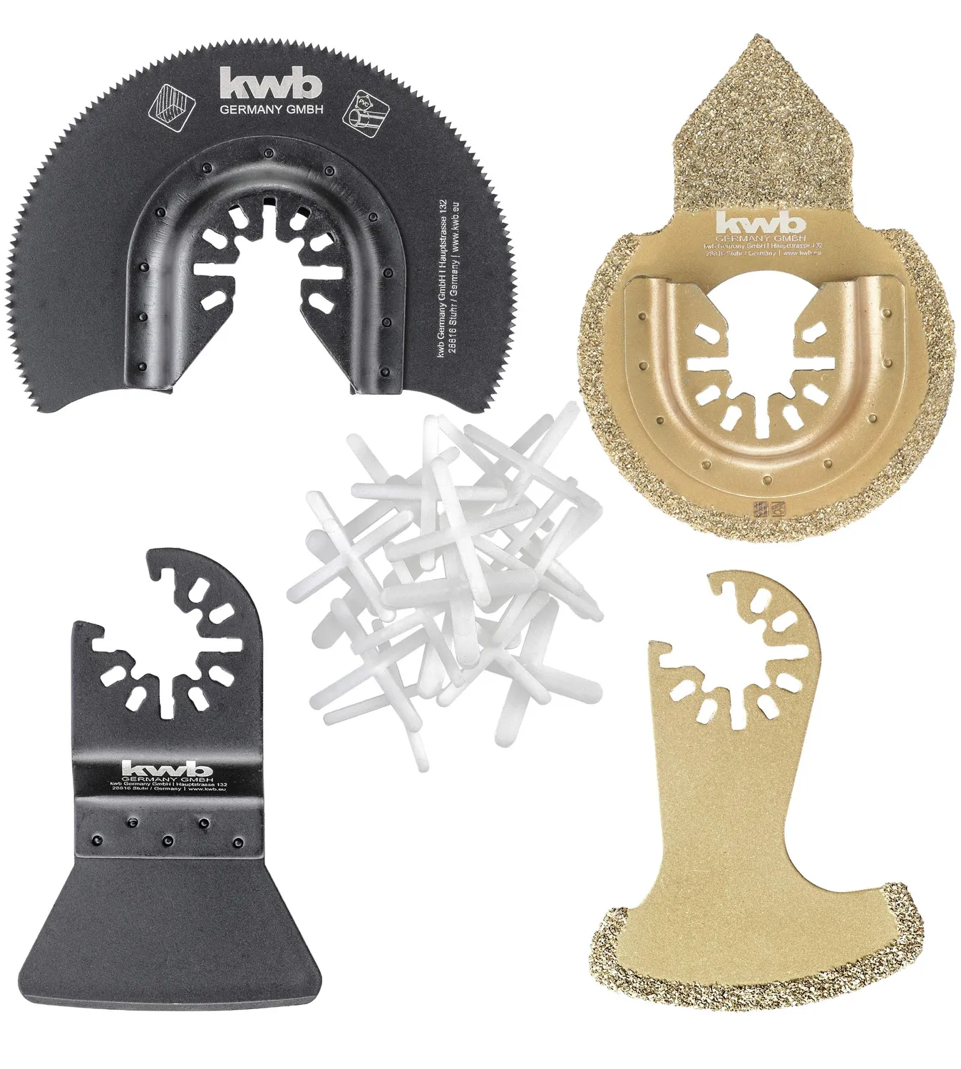 KWB Set Accessori Multiutensile Oscillante 22 pz Piastrelle