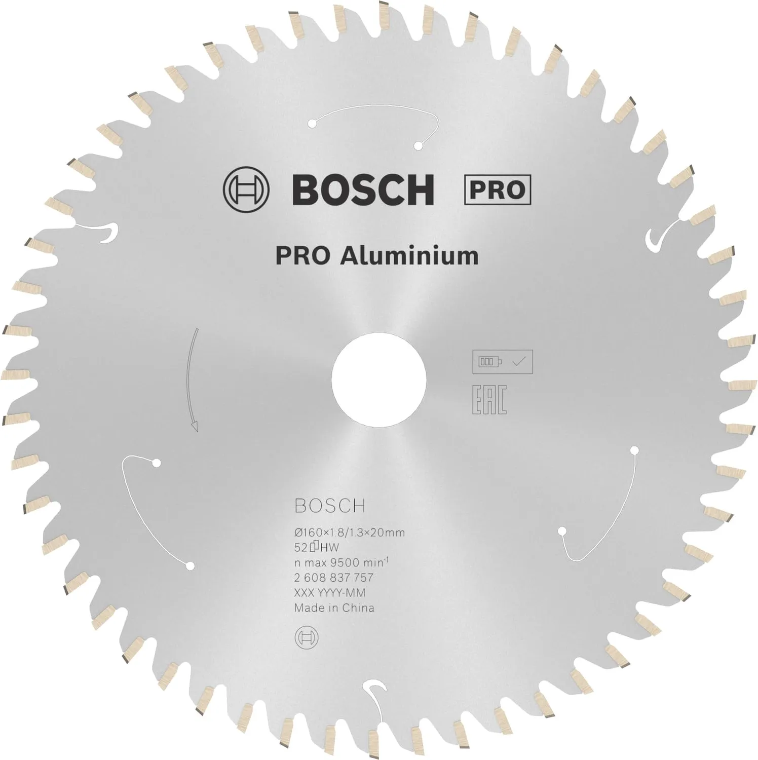Bosch PRO Aluminium lama circolare cordless per alluminio e legno