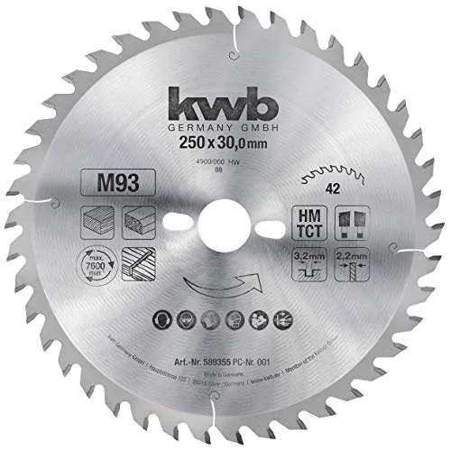 KWB 589355 lama circolare 250x30 mm 42 denti