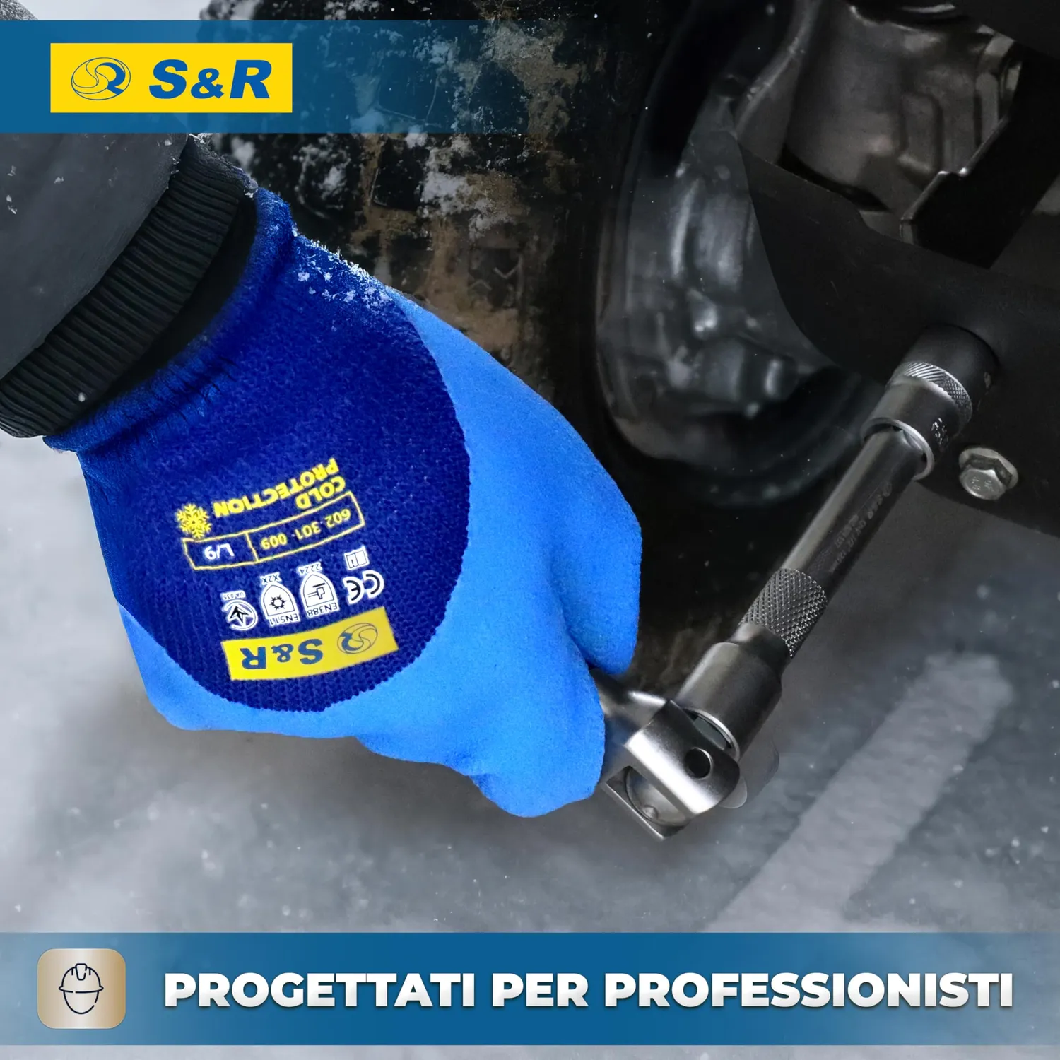 S&R guanti da lavoro invernali termici L/9 2 paia