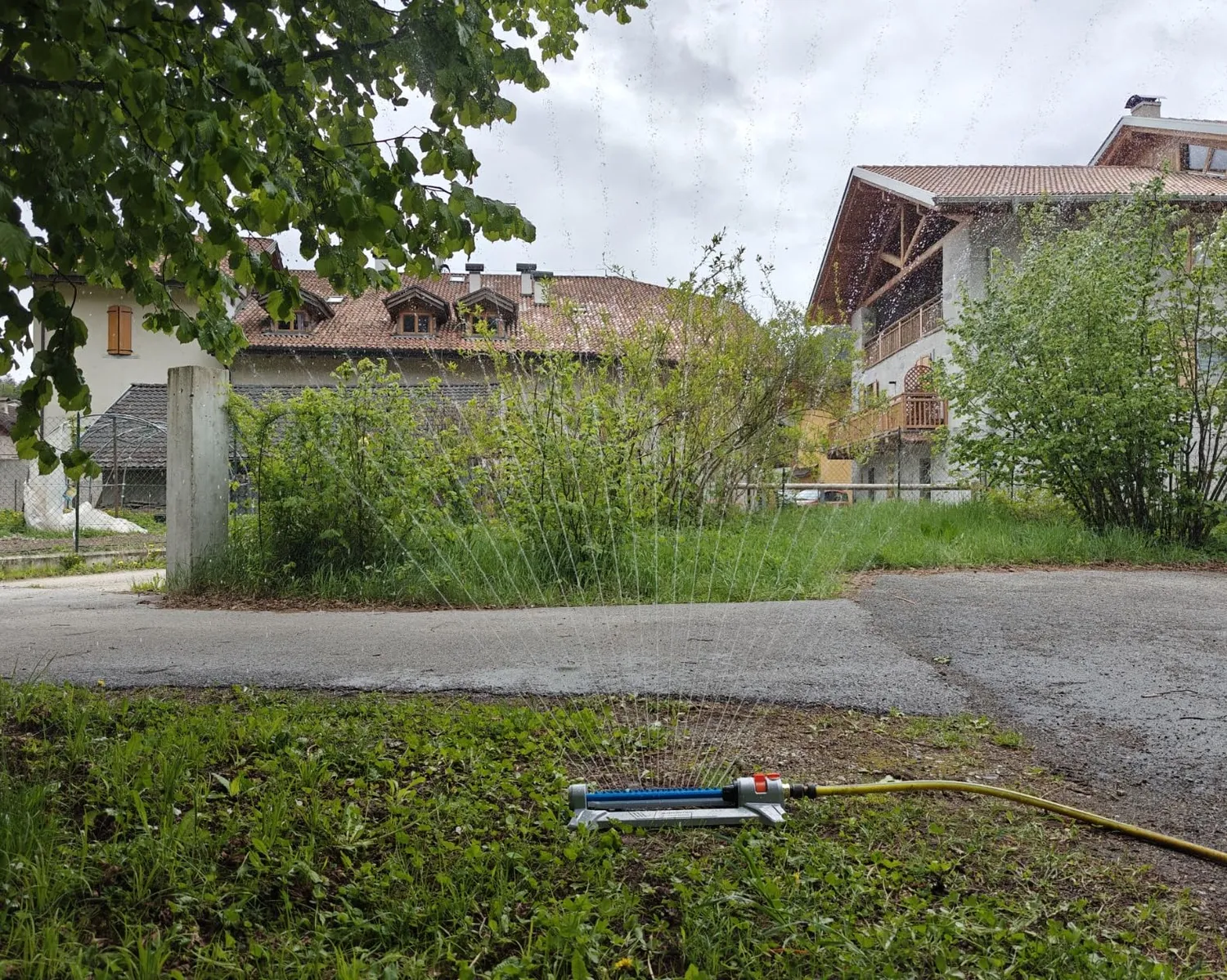 Grüntek irrigatore oscillante giardino metallo grigio 352 mq