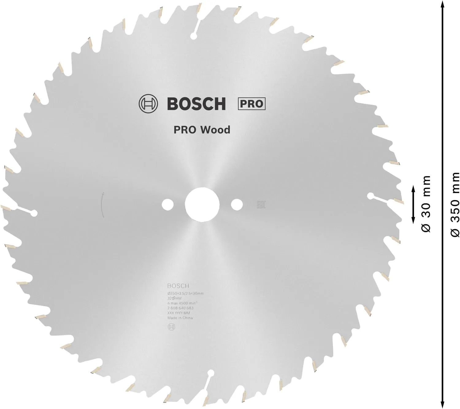 Bosch Pro Wood lama circolare 350x30 mm per legno
