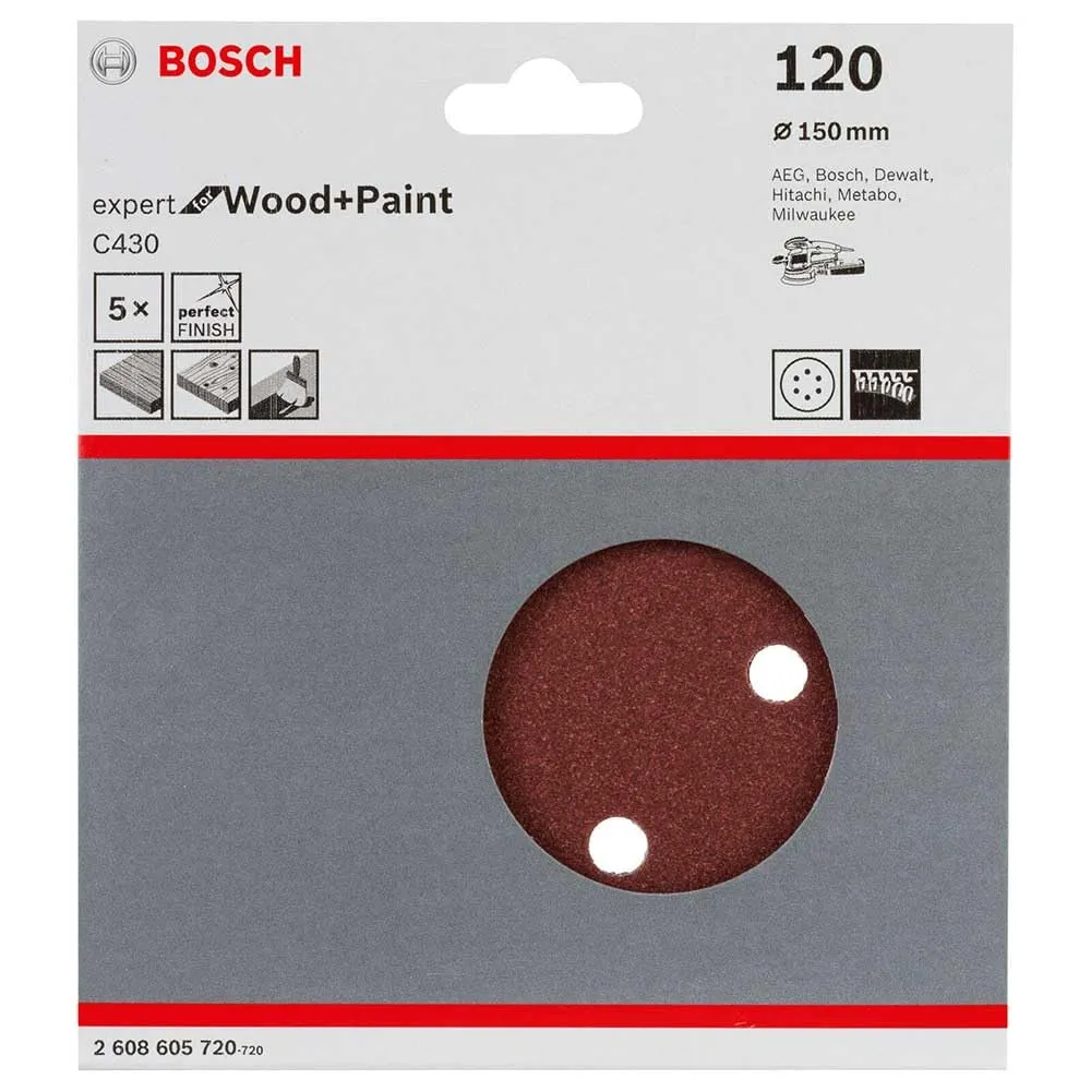 Bosch Expert dischi abrasivi 150 mm grana 120