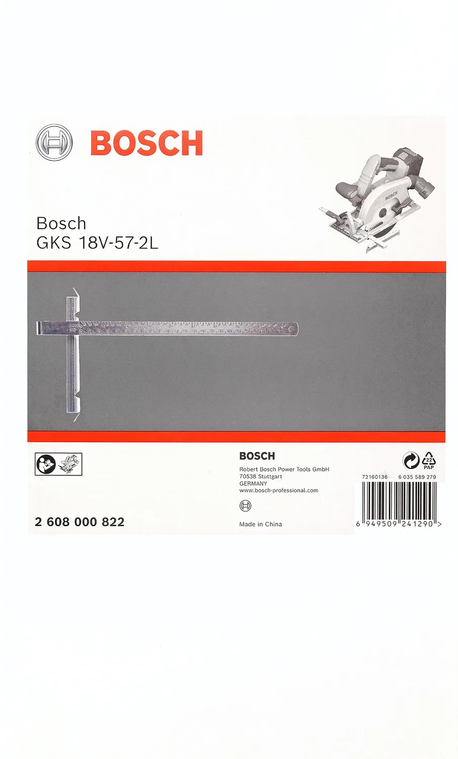 Bosch Expert guida parallela GKS 18V-57-2L seghe circolari