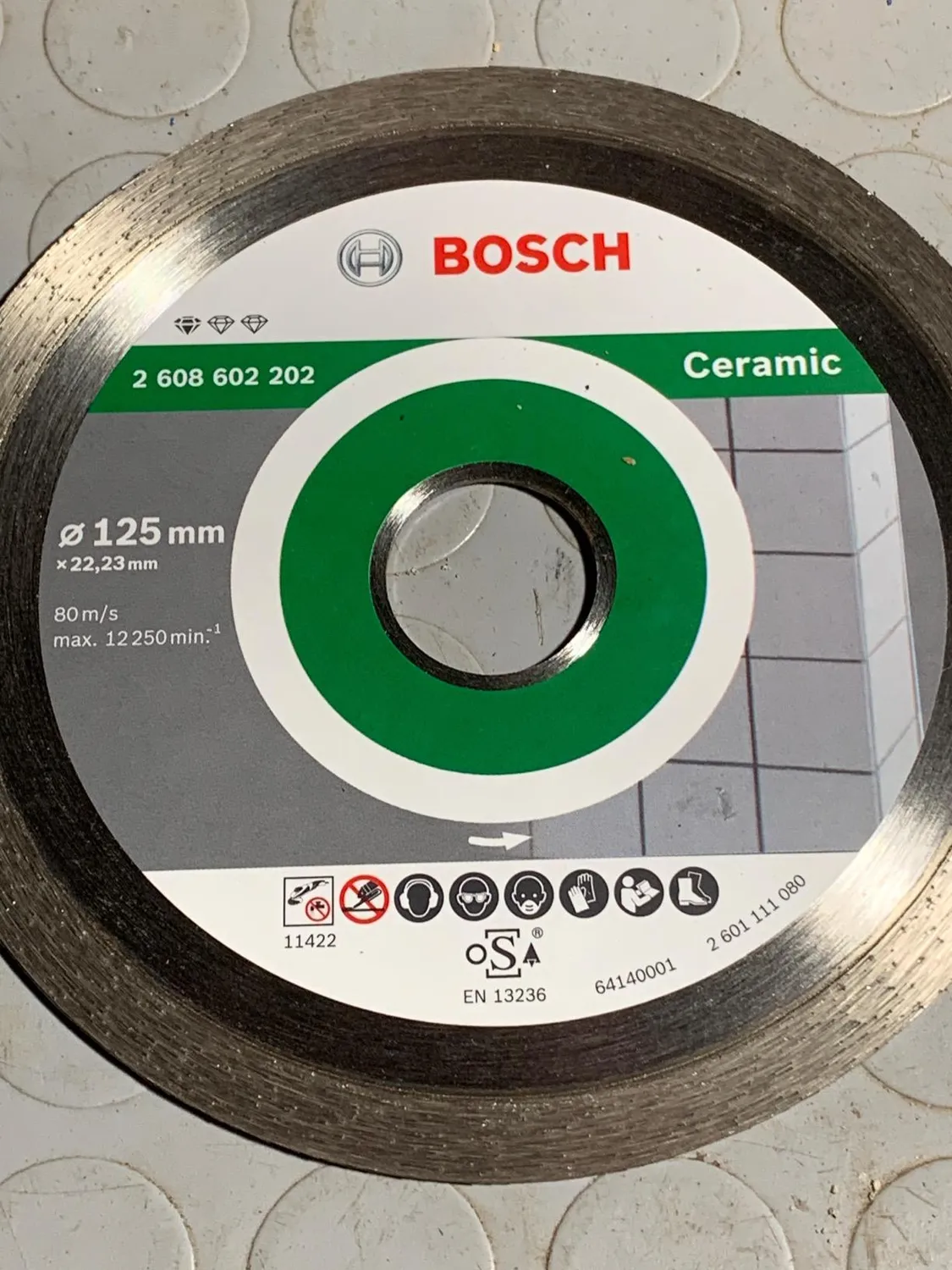 Bosch Expert Ceramic disco diamantato 125 mm ceramica uso secco