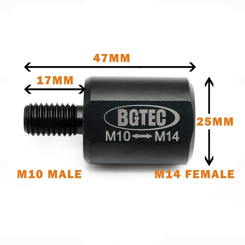 BGTEC Adattatore M10-M14 2 Pezzi per Frese Diamantate
